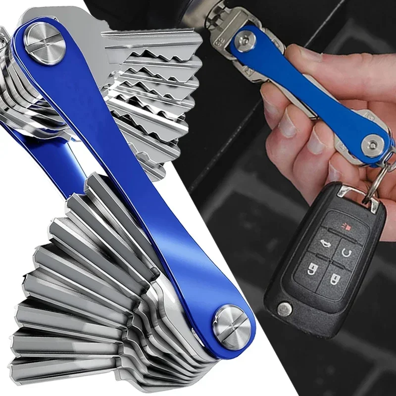 Smart Key Chain Protable Outdoor Mini Key Organizer Compact Key Decorative Home Wallet Storage Metal Keys Clip Aluminum Holder