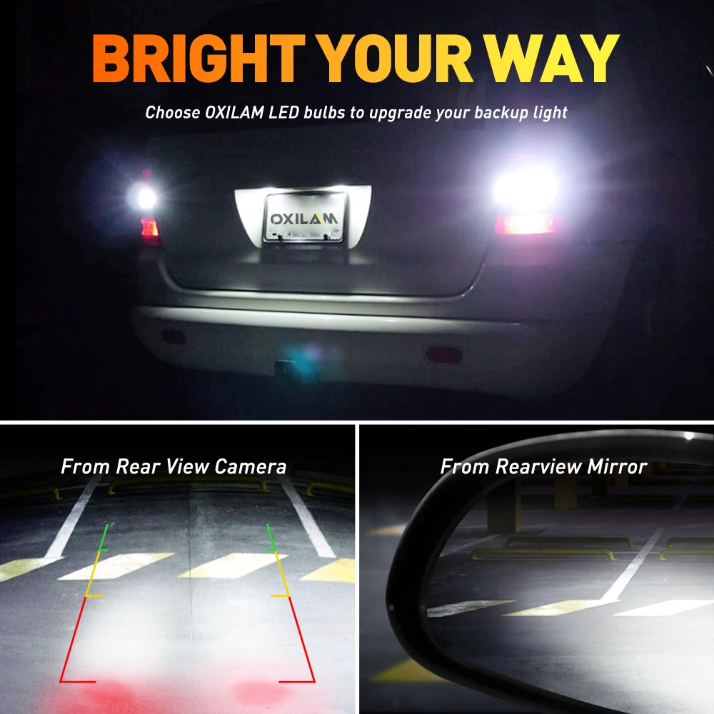 2Pcs T15 LED Canbus W16W LED Bulbs Error Free 921 Car Backup Reverse Light 12V For Ford Focus 3 Fiesta Kuga Mondeo 5 VW Golf MK5
