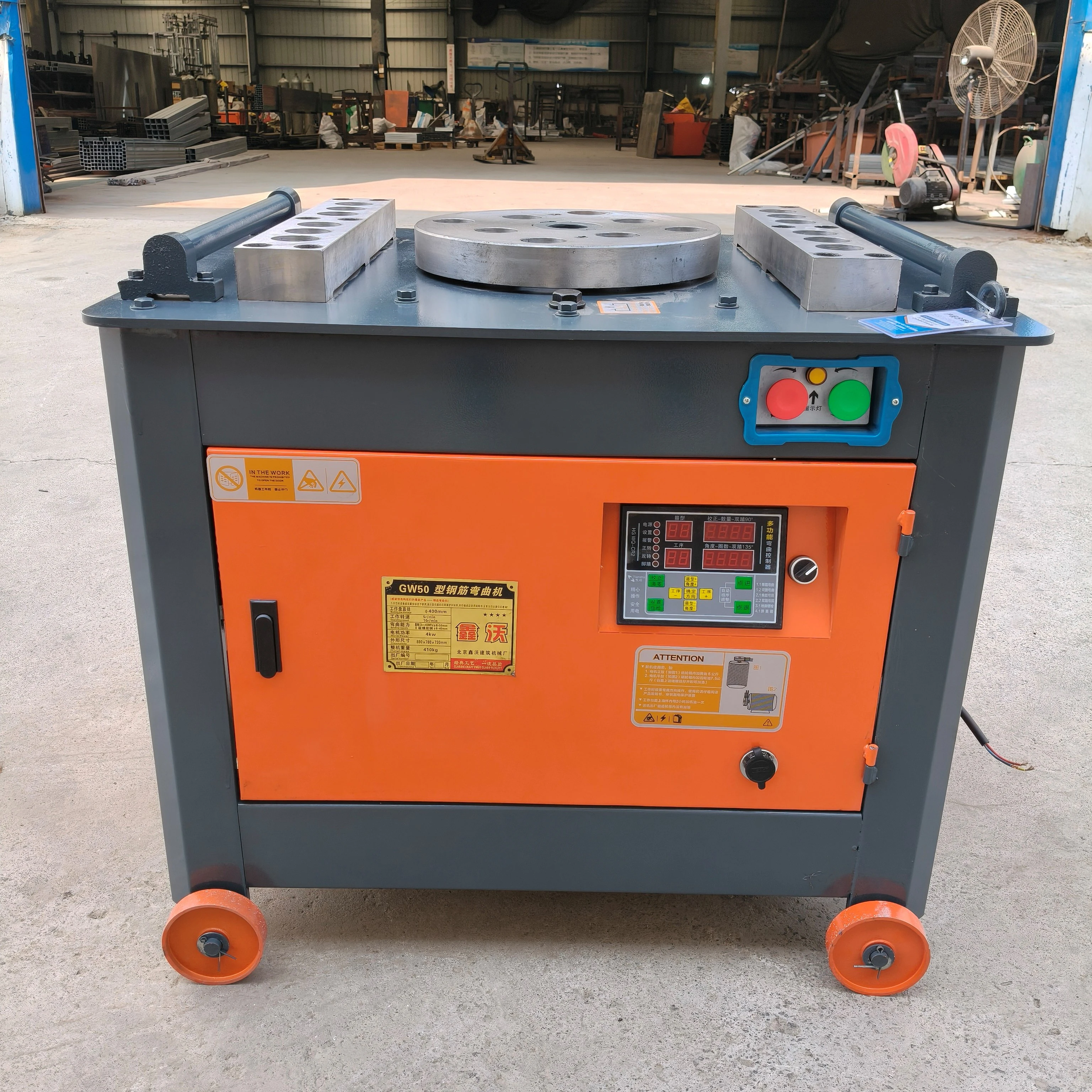 

123Hot GW50L 40mm Stainless Steel & Carbon Steel Reinforcing Bar Bending Machine Steel Bending Machine Automatic Bar Bending Mac