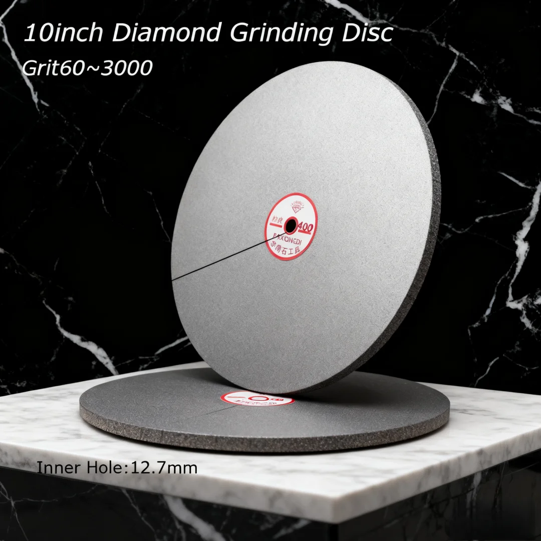 1PCS 10 Inch 250MM Single Side Diamond Abrasive Grinding Disc Wheels for Jewelry Polishing Thickness 1mm Grit60~3000