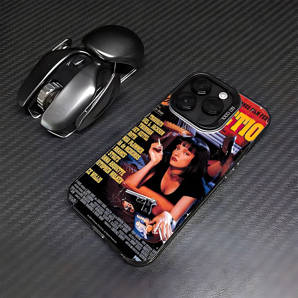 Fashion Pulps Fictions Phone Case For iPhone 16e 16 15 14 13 12 11 mini Pro Max X XR XSMAX 8 7 Plus Anti Fall Matte Back Cover view 3