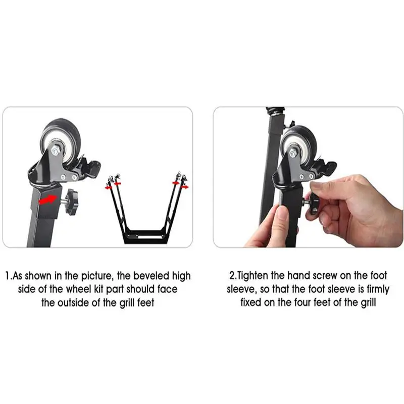 Imagem -05 - Rodízio Rodas com Bloqueio Seguro Griddle Pedra Preta Tabletop Stand Wheel Home Furniture Supply Pcs