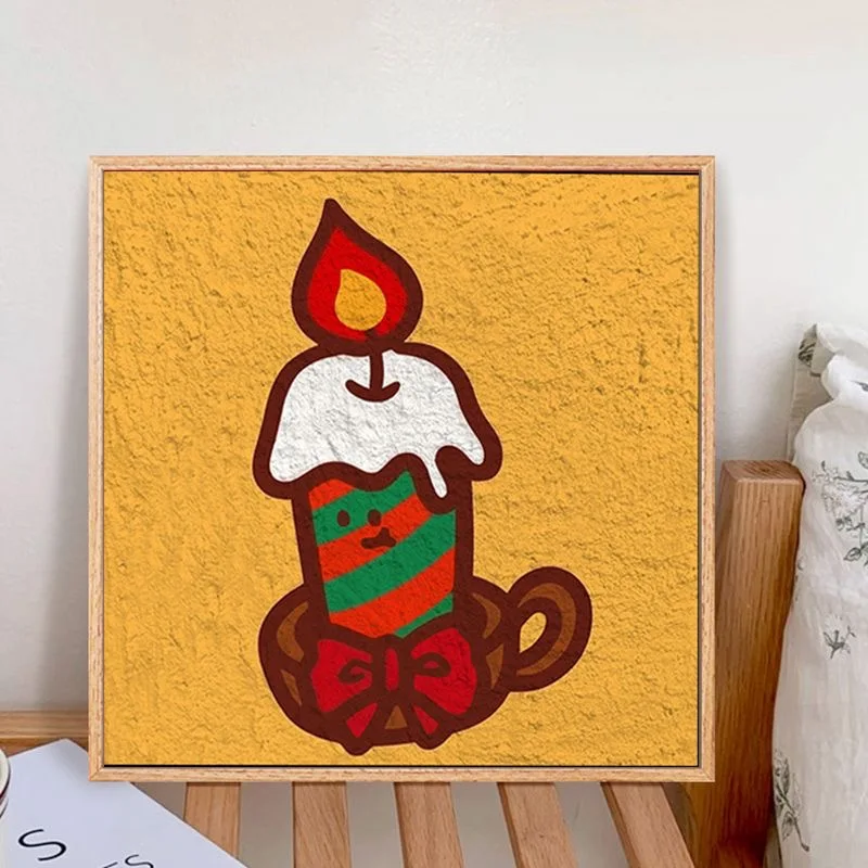 

A6174 Snowy Cottage Painting