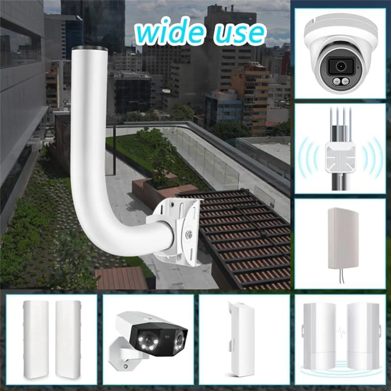J1UL1N Adjustable Universal Wireless Bridge Bracket Mount Kit, For Outdoor Antenna Point To Point AP Access Point Client 2Pack