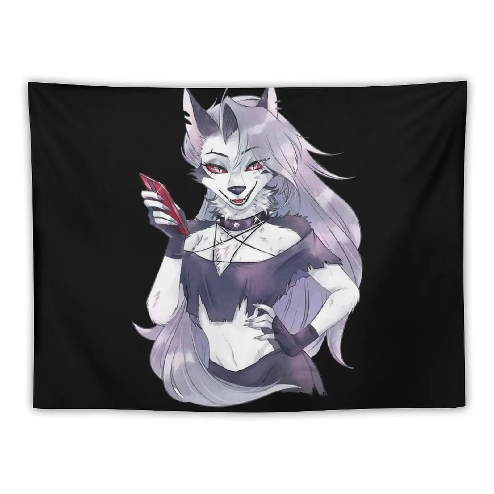 

Helluva Boss Loona Tapestry Home Decoration Accessories Room Decoration Korean Style Aesthetic Room Decoration Tapestry