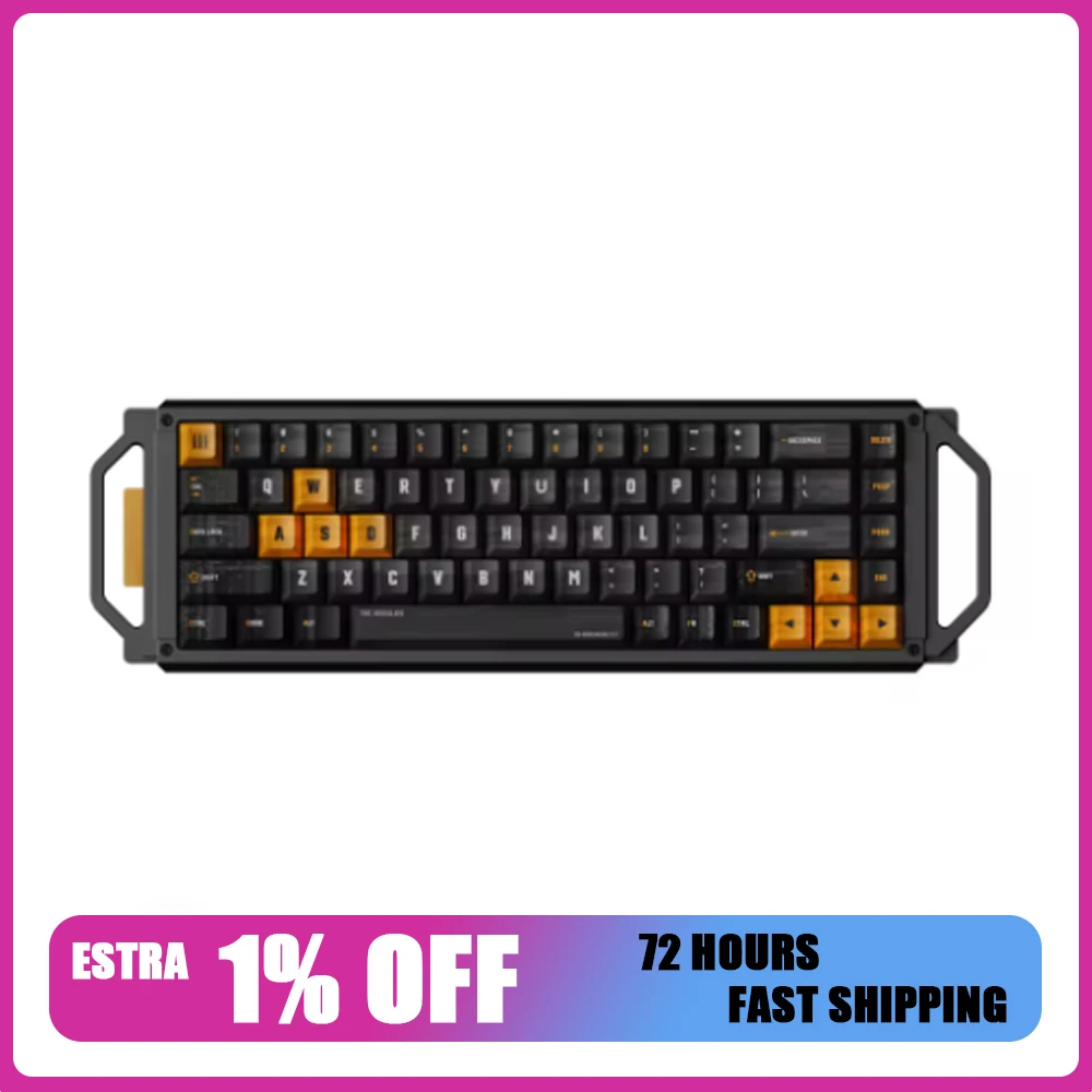 Angry Miao MECHA 65 Gaming Mechanical Keyboard 1MS Low Latency Wireless 1000hz Polling Rate 65 Layout HiFi Switch Aluminum shell