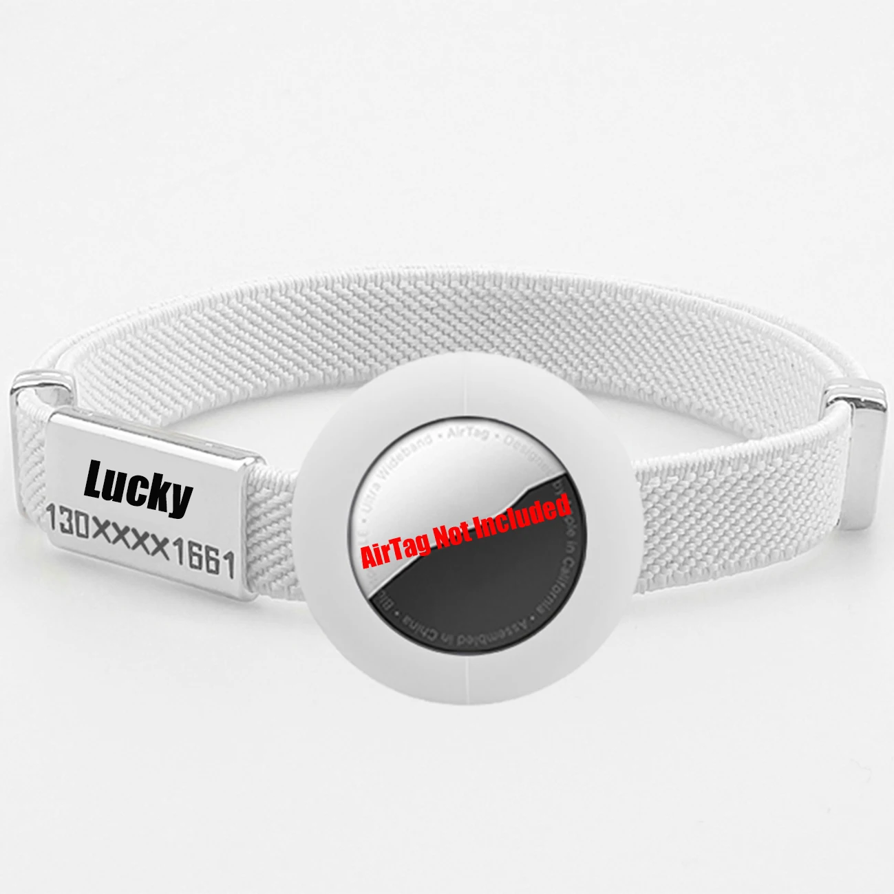 Fashion AirTag Cat Collar Elastic Customized Name Tag Tracker GPS Case Holder Anti-Loss Adjustable Pet ID Cute Dog Kitten Collar_voghion.com