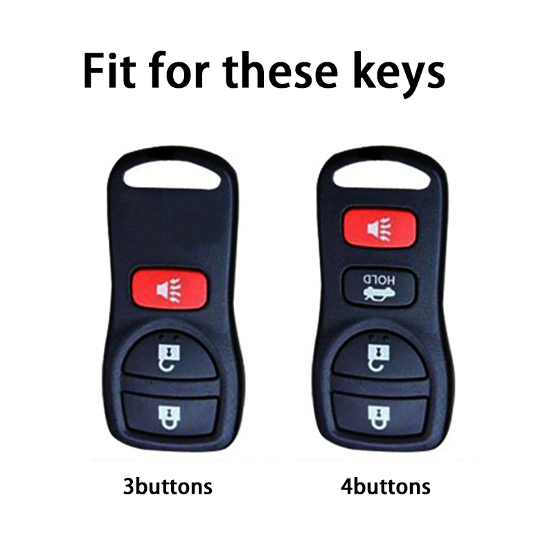 3 4 Buttons Remote TPU Car Key Case for NISSAN Pathfinder Titan Versa Maxima Frontier Xterra Murano for INFINITI Auto Shell Fob