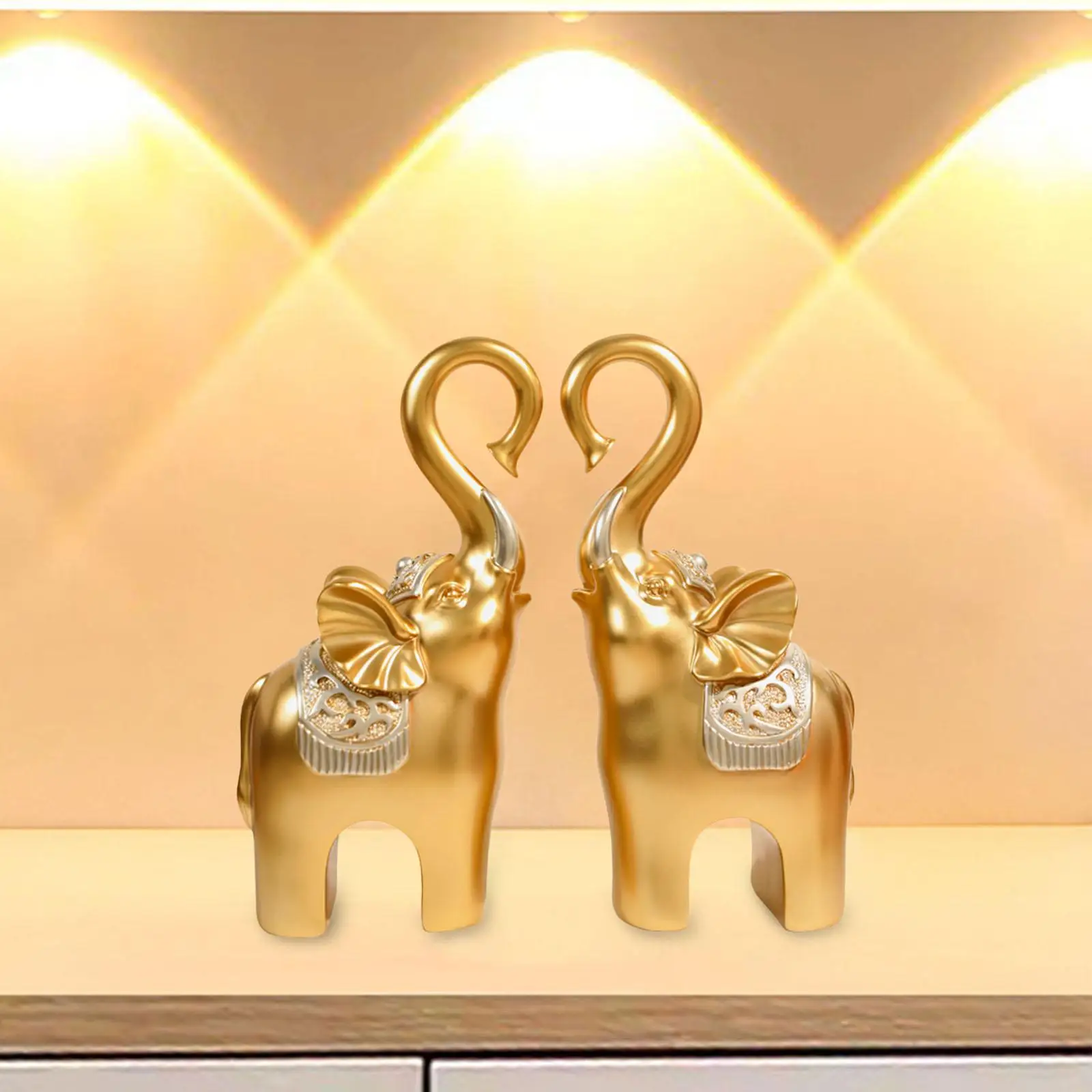 

Пара статуй слонов, фигурки слонов для гостиной, книжной полки, полки