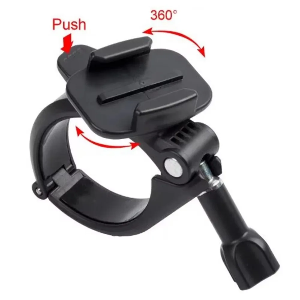 Bike Handlebar Fixed Clip Holder for DJI Osmo Action Gopro Insta360 Pocket SJCAM Xiaoyi Camera Tube Pole Clamp 25mm to 55mm
