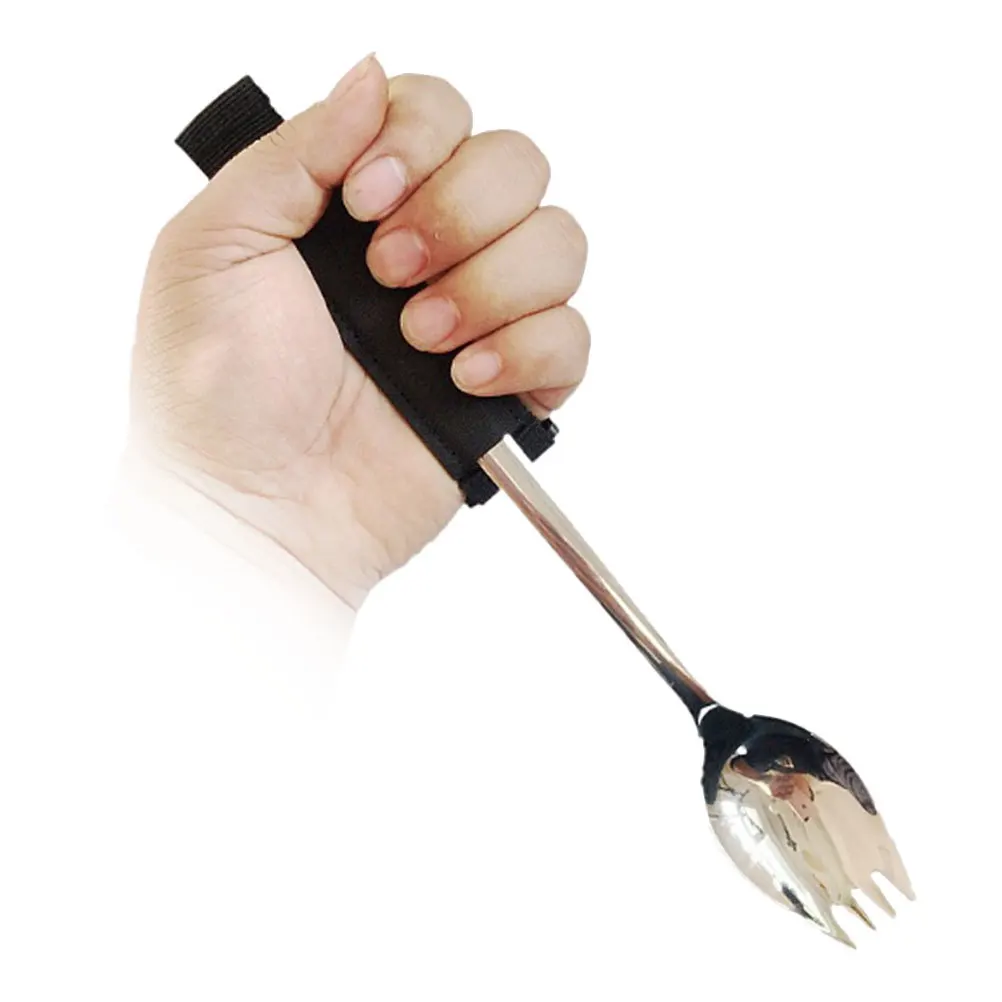 

Adaptive Spork Portable Senior Spork Tremble Proof Non Slip Handle Lightweight Easy Grip Cutlery for Disabled Elderly People