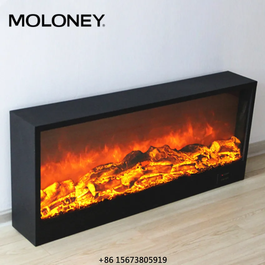 Bedroom Decoration Fireplace Low Power LED Flame Insert In Wall Safe Electric Fireplace