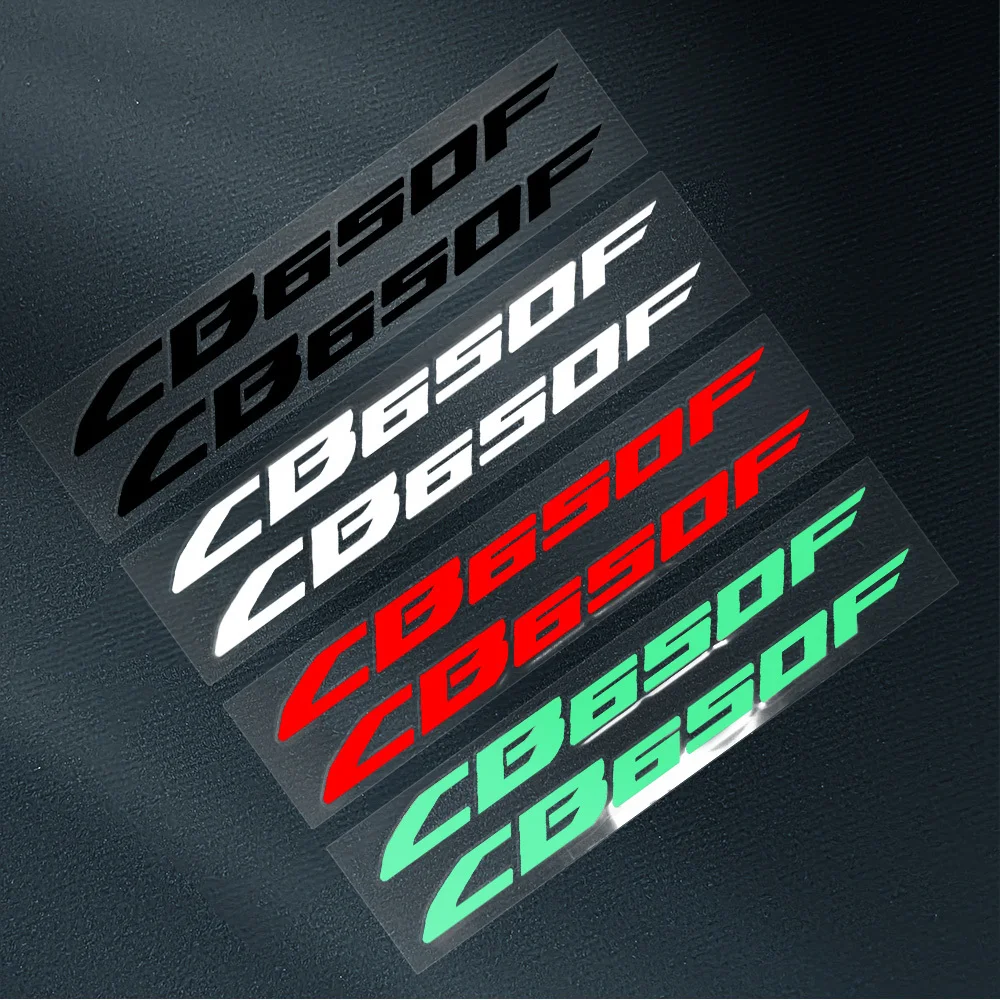 

2 шт./компл. 2D плоская наклейка с логотипом CB650F (белая, 200 мм/7,87 дюйма) - самоклеящаяся водонепроницаемая наклейка для декора автомобиля мотоцикла