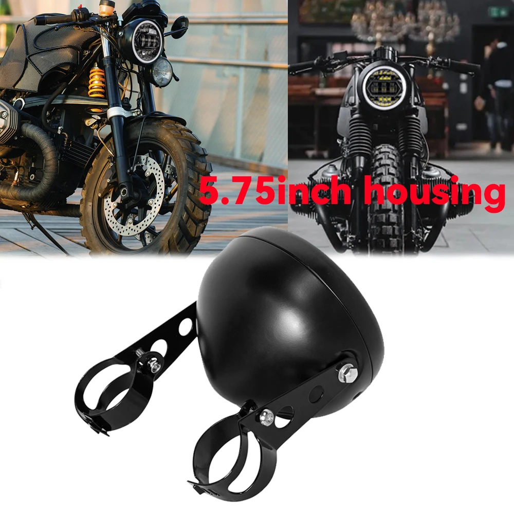 5.75 Inch LED Headlight Mounting Housing Bucket for Harley Headlight HeadLamp Housing Cover Bucket Lighthouse