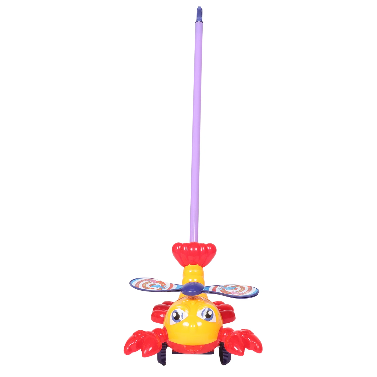 

Cartoon Lobster Walking Propeller For Toddlers Stable Support Developmental Push Pull Balance Baby Practice Long Stick