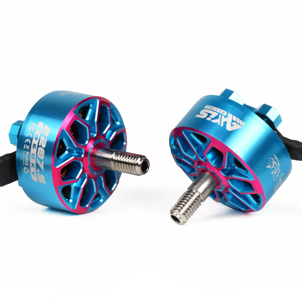 Axisflying Motor Brushless bando 2207.5 6S 1960KV for FPV Freestyle 5inch Cinewhoop Cinematic Drone DIY Parts thumbnail 5