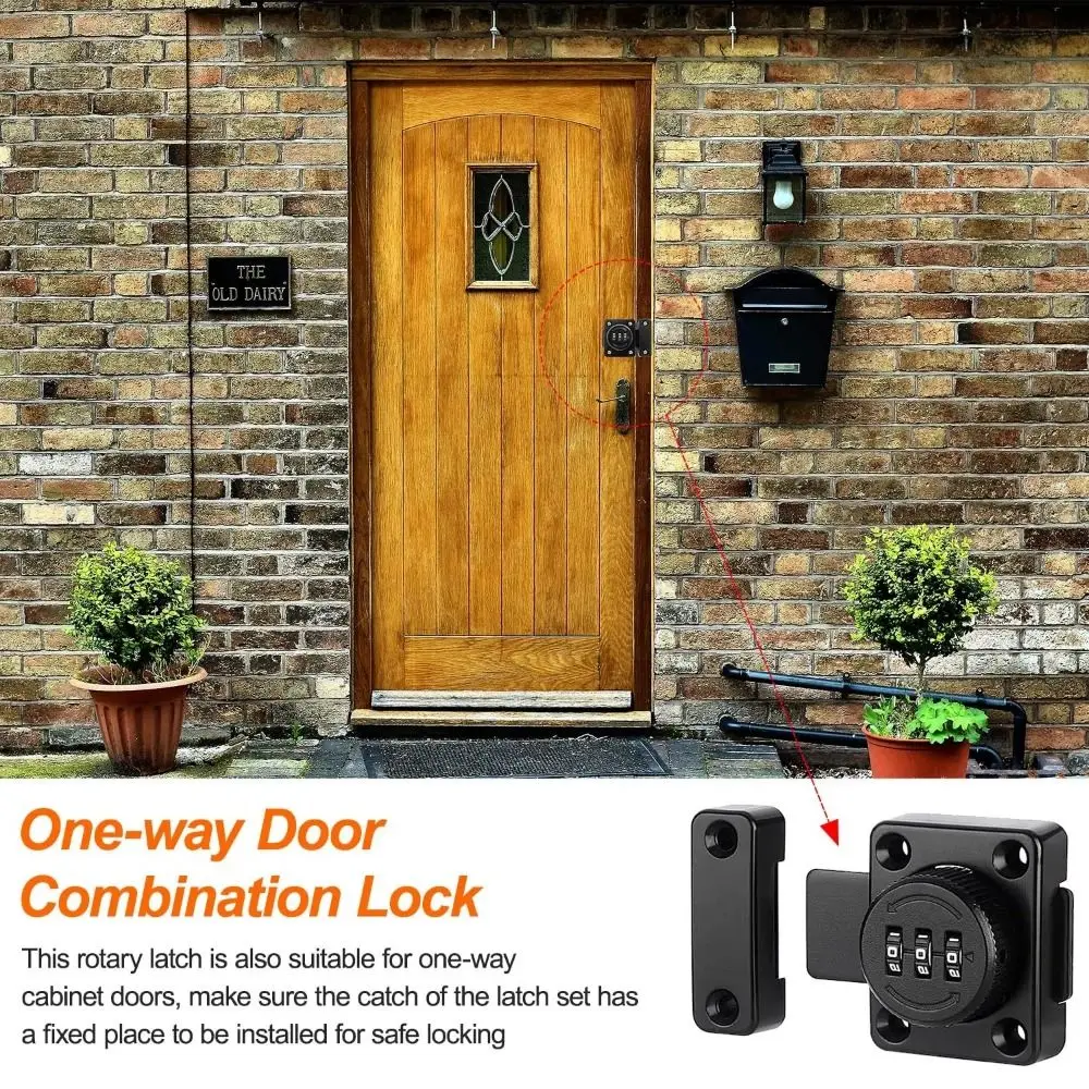 

Security Protection Combination Password Door Lock Anti-Theft No Keys Needed Password Lock with 3 Digits Buckle Durbale