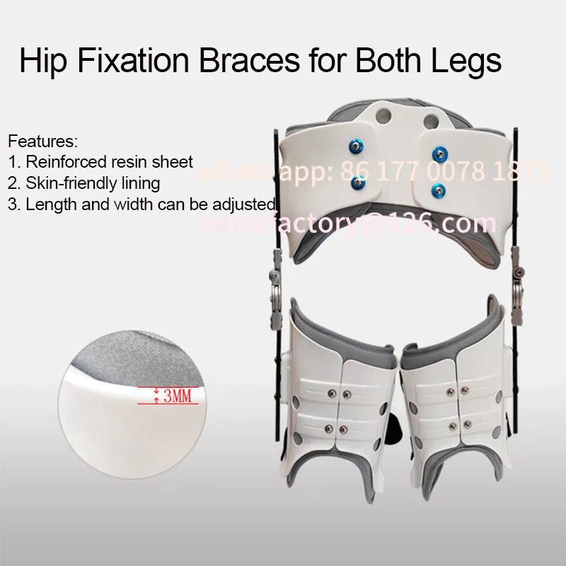 Customizable Adjustable Double Legs Hip Stabiliser Support Corrector Hip Abduction Orthosis Thigh Sciatic Nerve Pain Relief