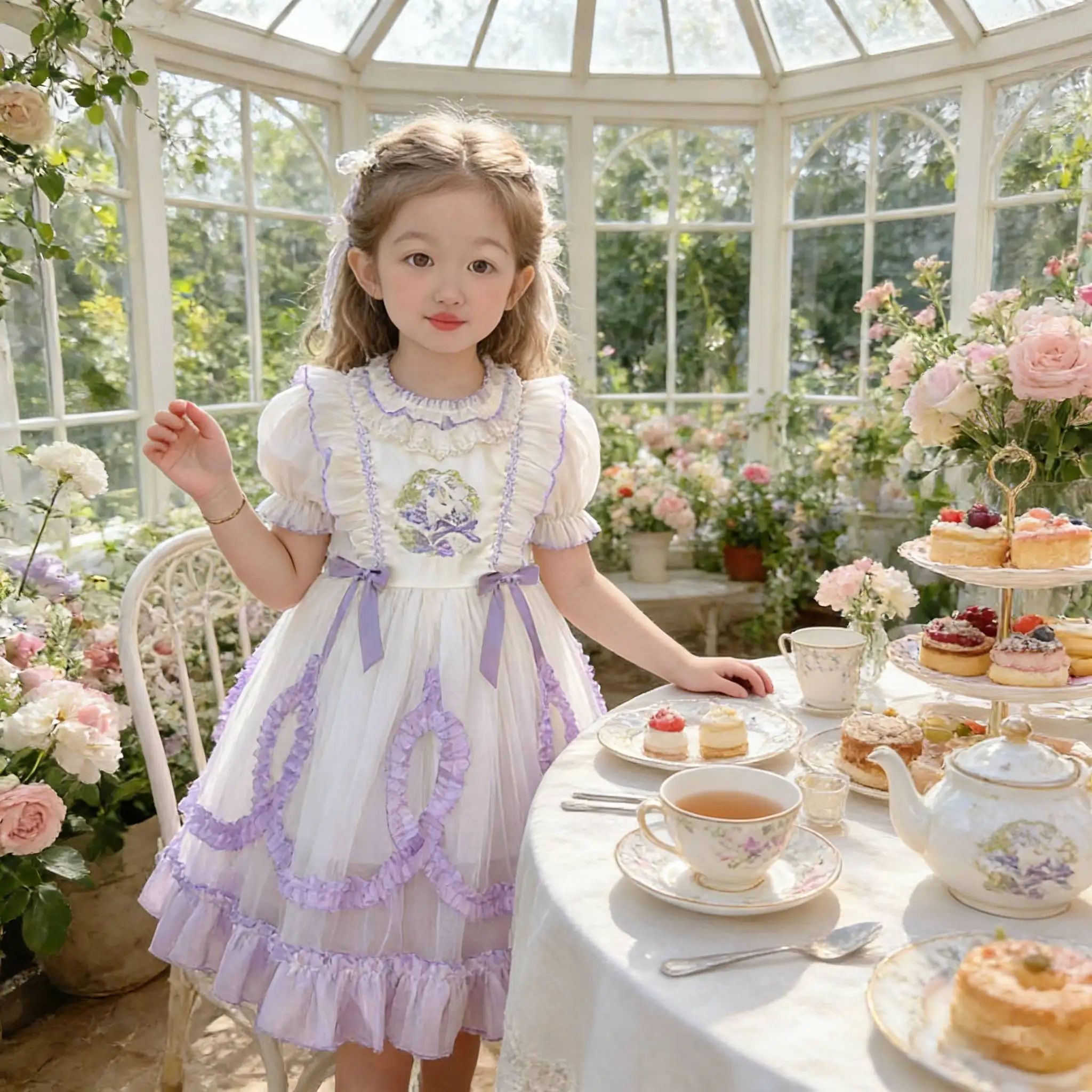 French Romantic Style Lolita Op Elegant Baby Girls Dress With Petticoat Girls Princess Dress To Celebrate The First Birthday