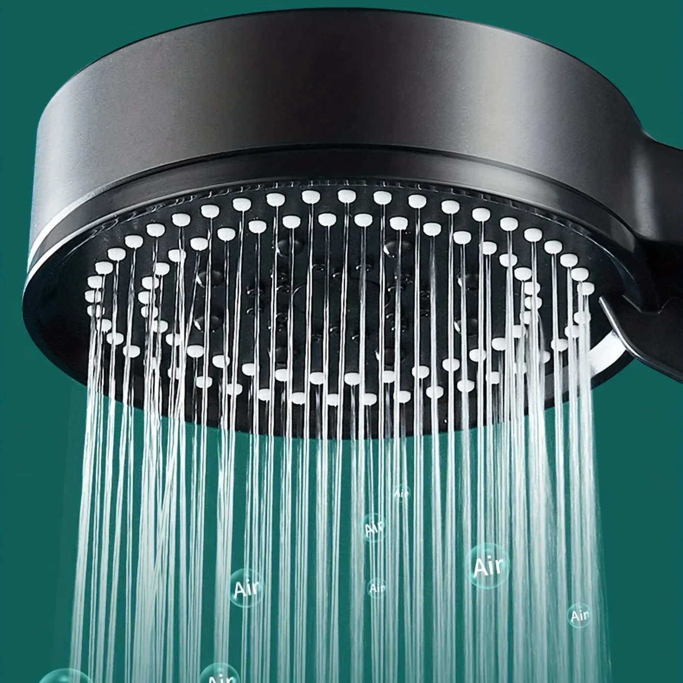 Five-speed shower head, pressure-enhanced shower spray head, household bathroom hot water shower unit, bathtub pressure-fed