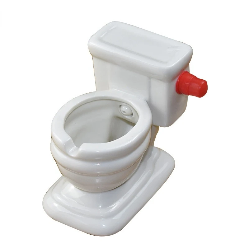 Creative Ashtray, Personal Trend, Cute, Flush Toilet, Funny, Special and Practical Birthday Gift for Friends