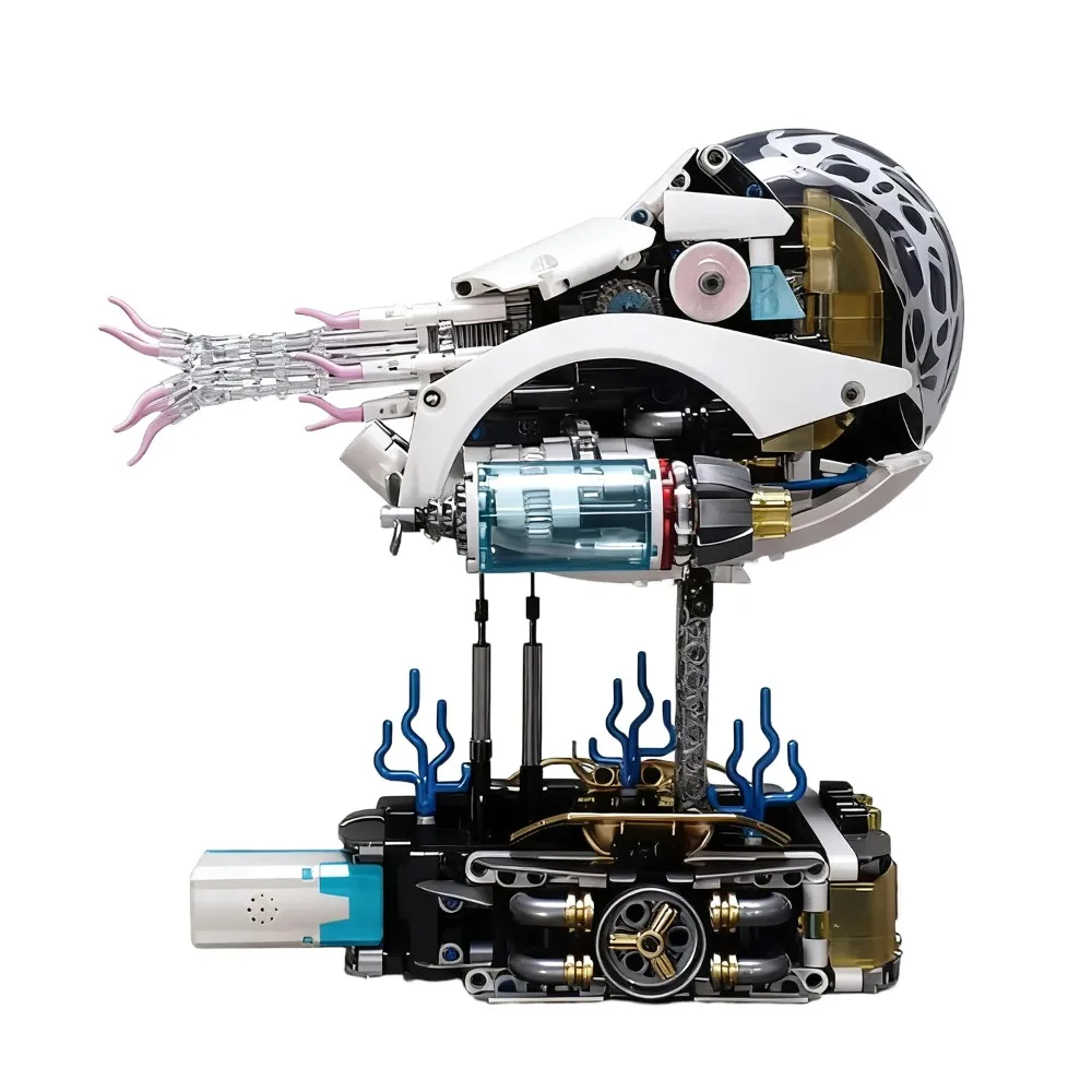 

Морское животное Наутилус Бионическая механическая сборная модель ручной работы DIY головоломка строительный блок игрушка