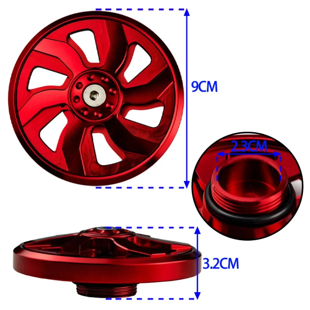 غطاء مروحة من سبائك الألومنيوم لتبريد محرك الدراجة النارية، ملحق مشعاع مزخرف مناسب لنماذج الدراجات النارية #6