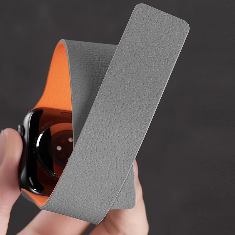 المغناطيسي سيليكون ل أبل ساعة S11-10 42 46 مللي متر الترا 3 49 مللي متر الفرقة 40 44 45 38 41 مللي متر correas سوار ل iWatch 11 10 9 8 7 SE