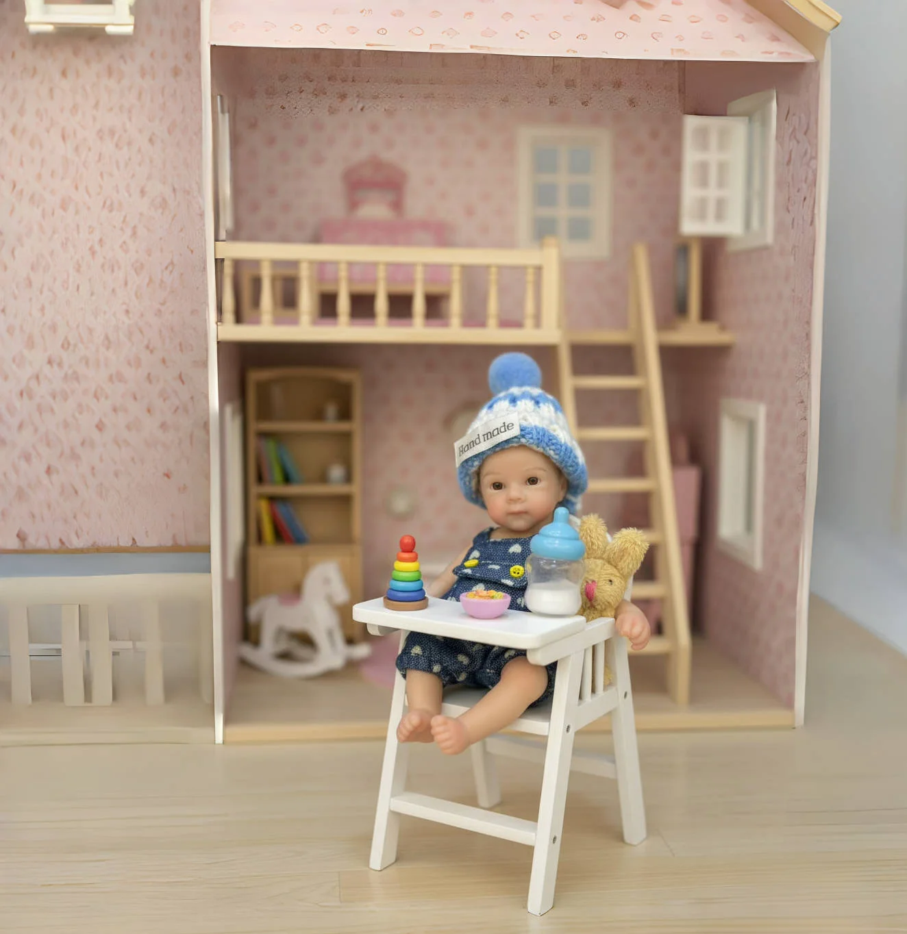 6Inch Mini Plam Silicone Girl Doll Bettie With 2 Cute Outfits Look Already Painted Very Soft Reborn Baby Doll For Kids' Gift