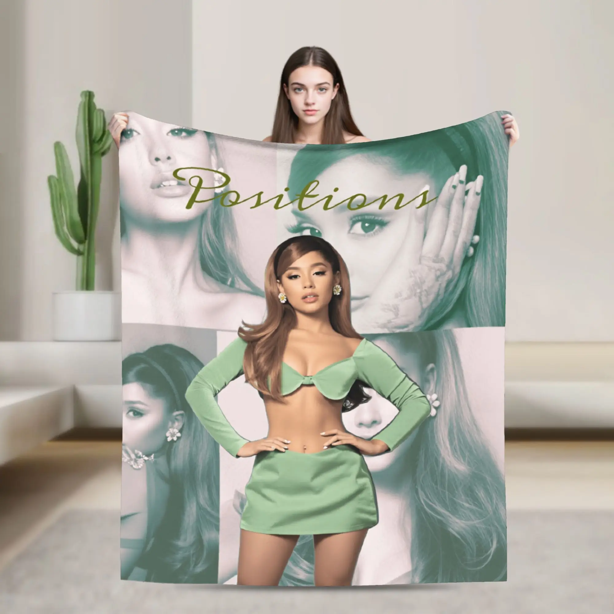 Ariana Grande Blankets Quality Soft Warm  Bedding Throws Autumn Students Couch Chair Sofa Bed Fluffy Bedspread
