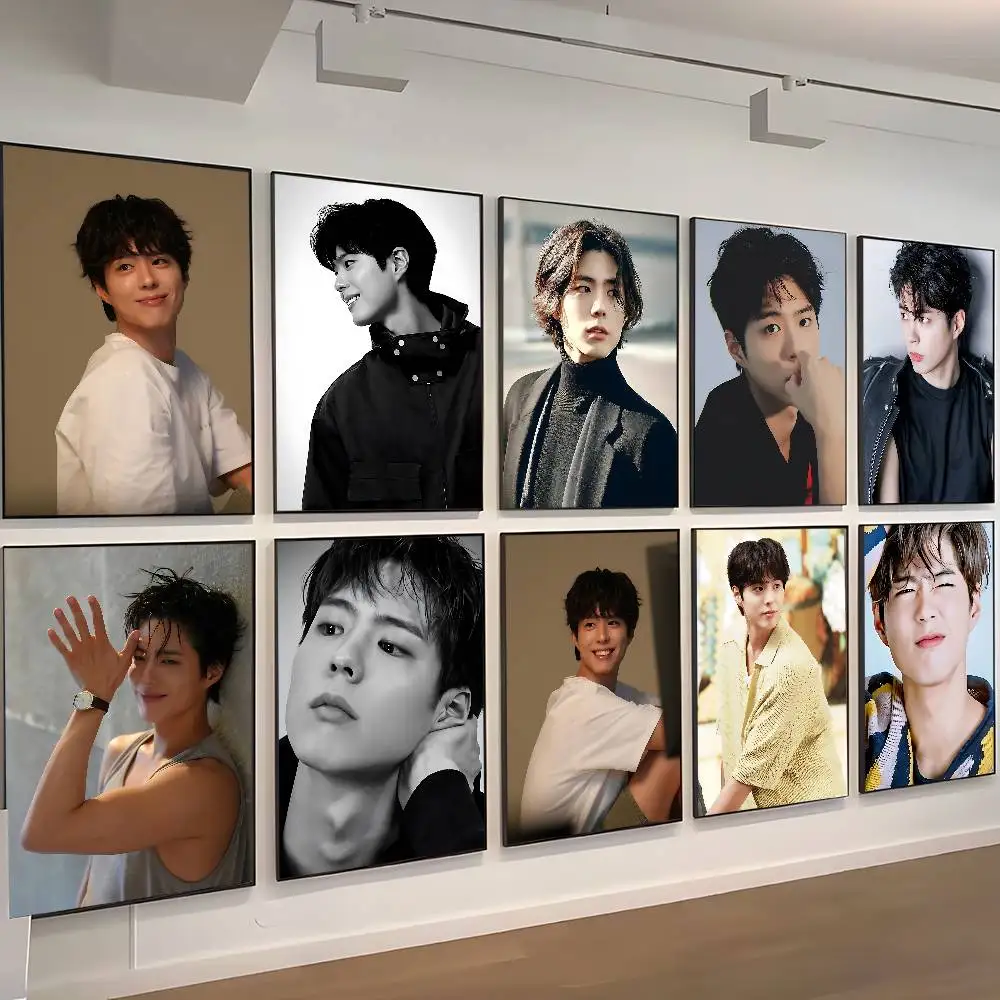 Pósteres adhesivos clásicos de película Kpop Park Bo Gum, pegatina de papel Kraft Retro, pintura de pared de arte estético para habitación, Bar y cafetería, 1 ud.