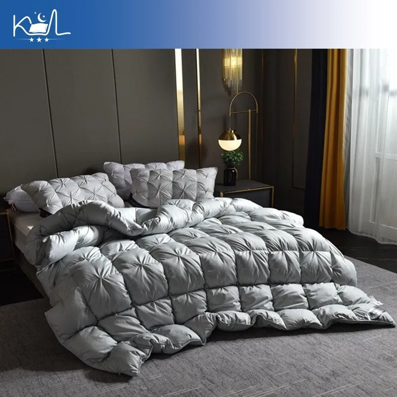 Luxury 5-Star Hotel Grade 95% White Goose Down Filling Comforter Thickened Warm Spring Autumn Winter Quilt Core Bedding