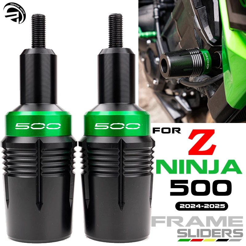 

For Kawasaki Z500 Ninja500 Ninja 500 Z 500 SE 2024 2025 Motorcycle Accessories Frame Sliders Falling Protection Crash Protectors