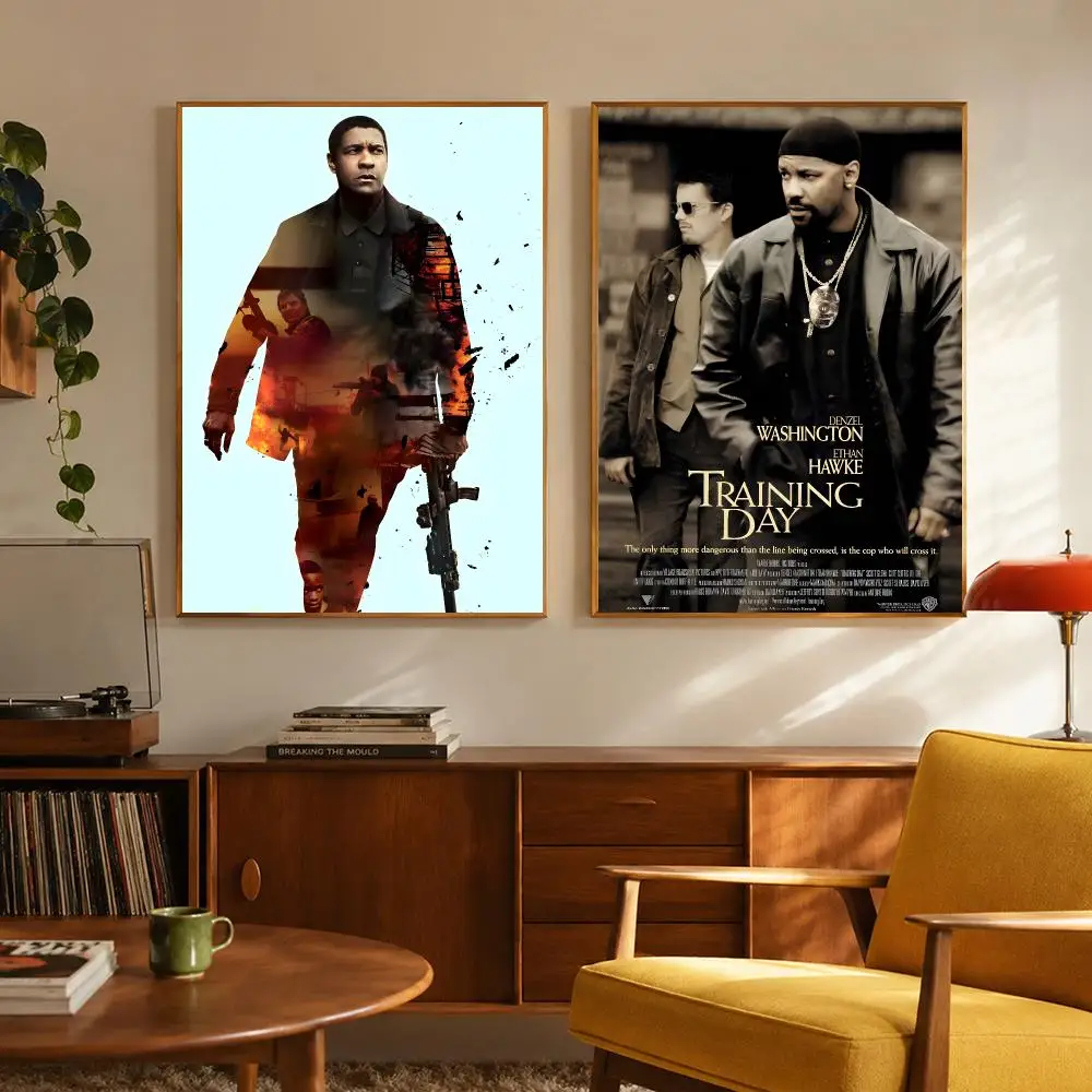 Crime Movie Training Day Poster Digital Solvent Print Waterproof PP Fade-Resistant Wall Art Room Decor Gift