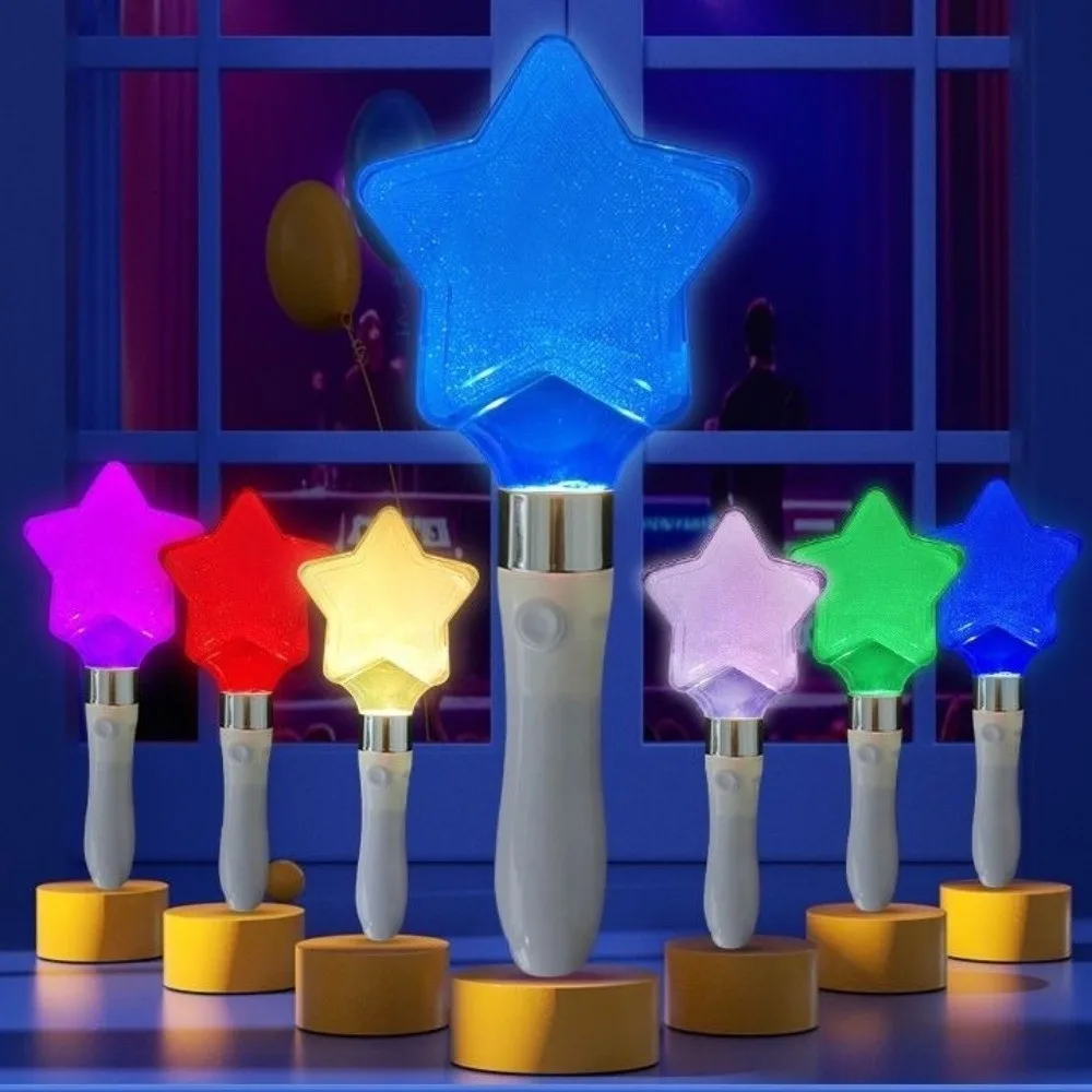 Heart Star Shaped Kpop Lightstick Bright Stick Flashing Mode Concert Support Sticks Color Changed Glow Stick for Wedding Party