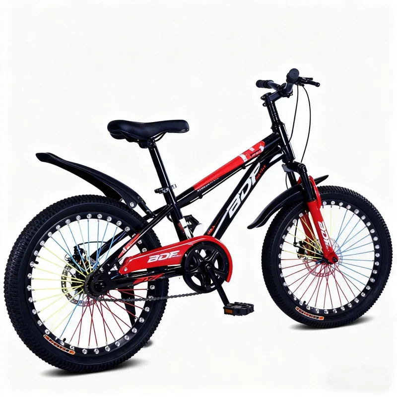 دراجة جبلية حمراء للأطفال - مقاس 18/20/22 بوصة مناسبة للأولاد والبنات - دراجة أطفال