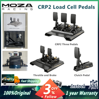 In stock MOZA CRP2 Load Cell Pedals Minimalist Design CNC Aerospace-grade Aluminum Construction Carbon Fiber Heel Plate