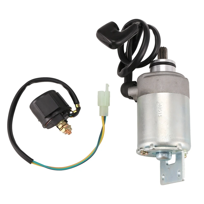 Starter Motor With Relay For Polaris ATV Sawtooth 200 Quad 2006-07 Phoenix 200 2005-2023 Sawtooth 200 2006 2007 0453024