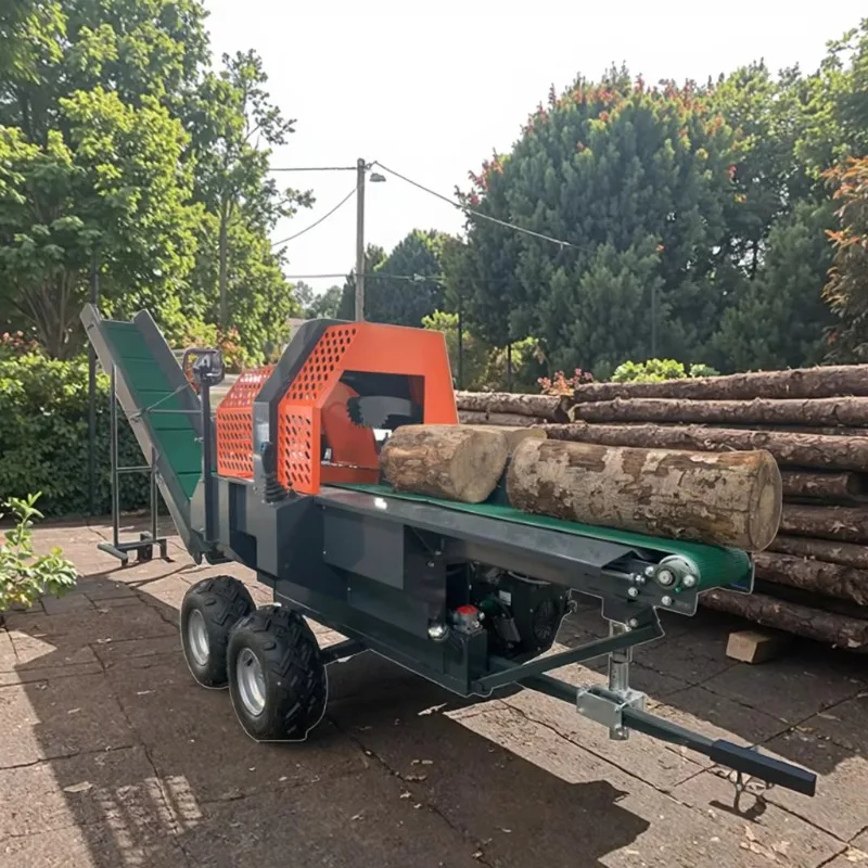 

High Quality 15 Ton Electric Wood Chopping Machine Equipped with 4-way Chopping Knives for High Cost-effectiveness