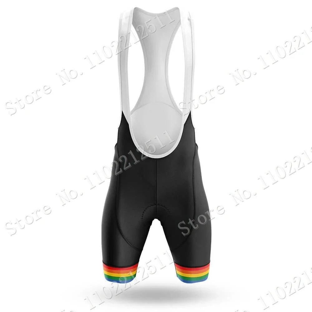 Pride Heart Mens Cycling Jersey 2024 Set Summer Retro Comic Cycling Short Sleeve Road Race Bike Shirts Suit Shorts MTB Ropa