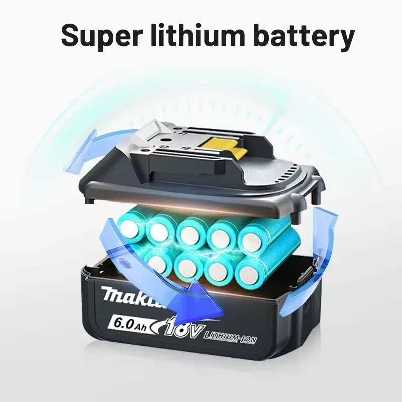 100% Original Makita Rechargeable Power Tool Battery Replaceable LED Li-ion 6.0Ah 18V with LXT BL1860B BL1860BL1850 BL1830