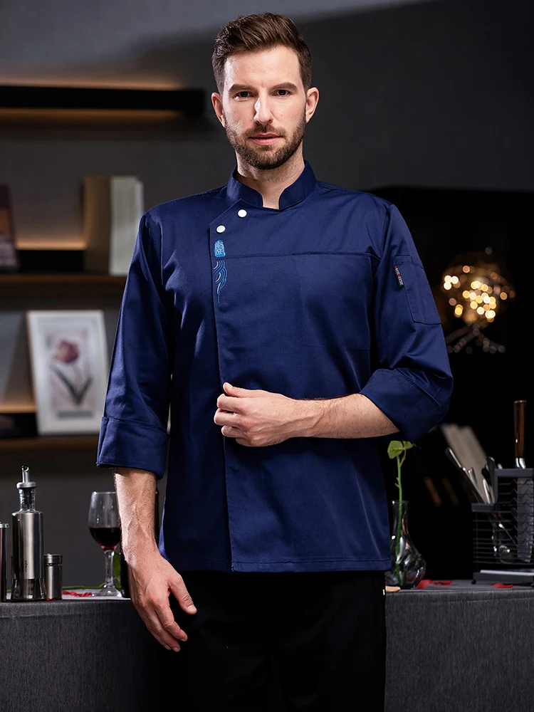 Professioneel chef-kok uniform herfst/winter voedsel kok kleding catering koken jas restaurant keuken shirt ober werkkleding