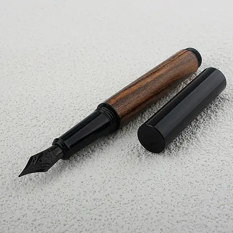 Mini Wood Business Office Student School Stationery Supplies EF 0.38mm Nib Fountain Pen School Supplies Stationery