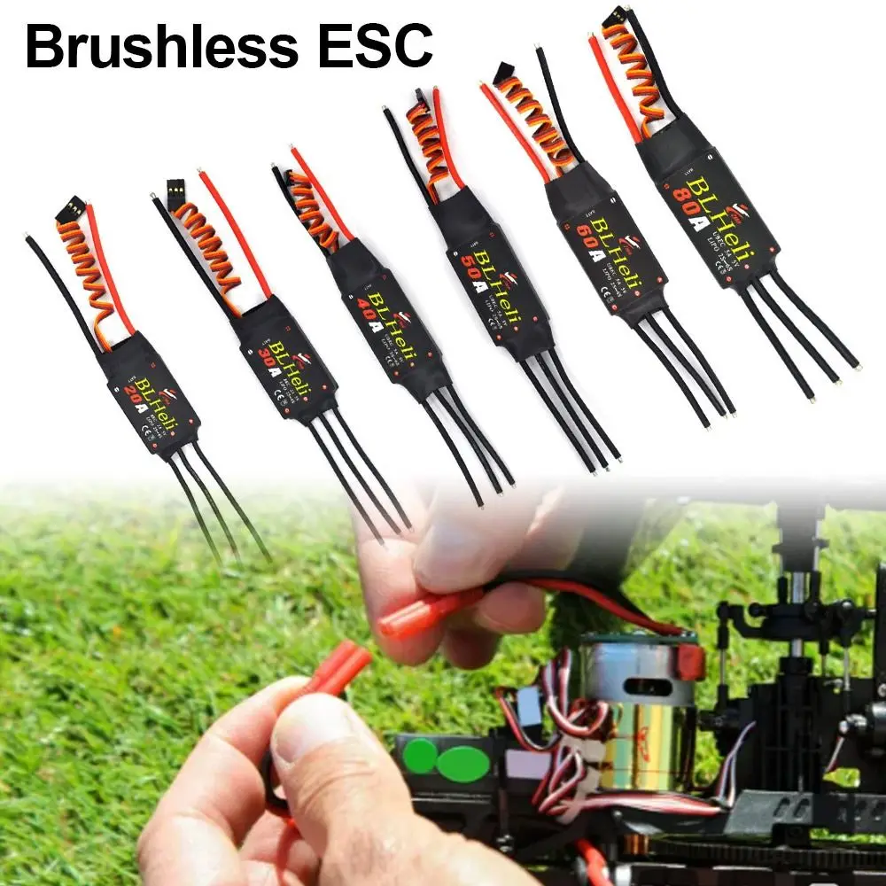 Blheli Borstelloze Esc Duurzame 2-6S Met Ubec Snelheidsregelaar 20a 30a 40a 50a 60a 80a Rc Drone Esc Quadcopter Vliegtuig Model