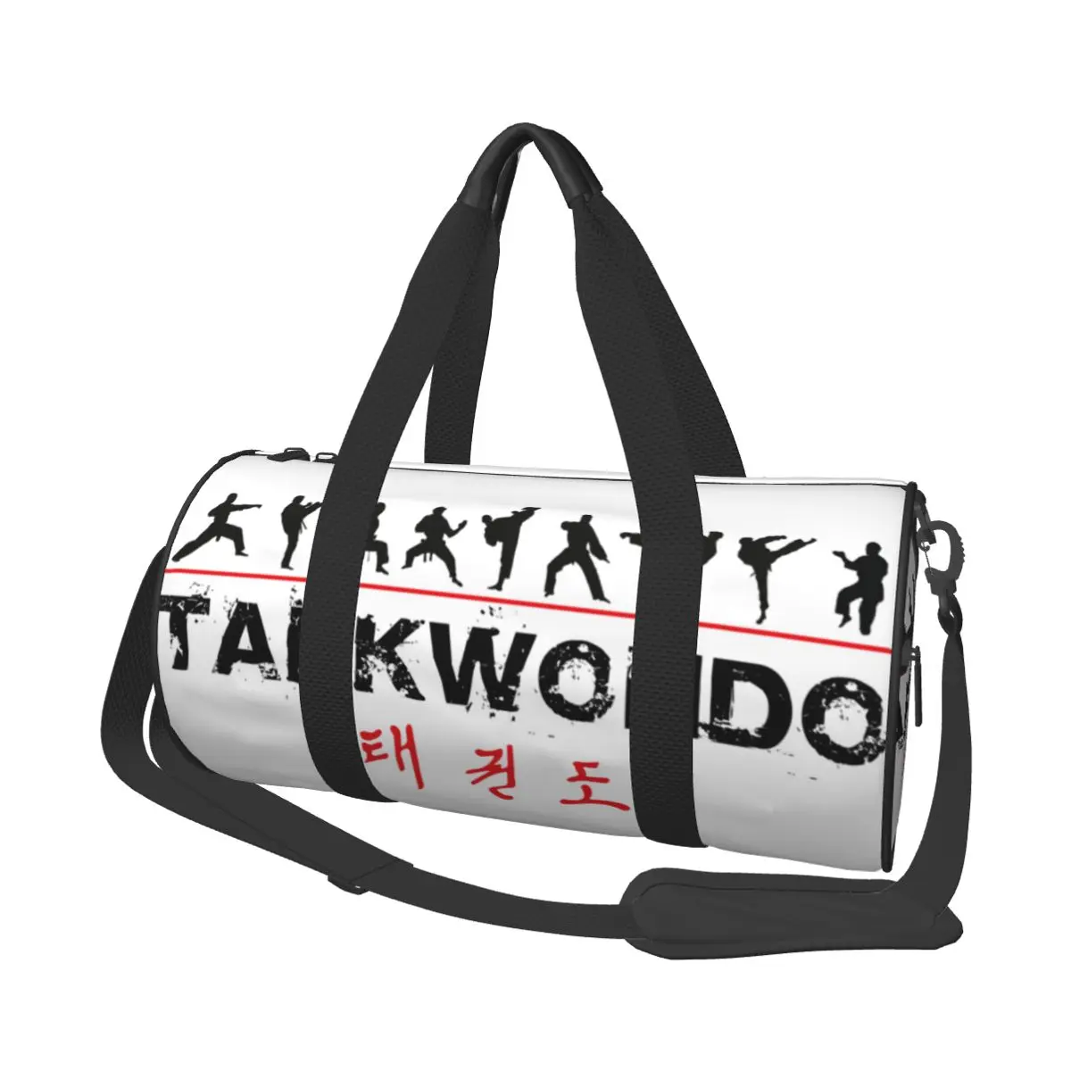 Taekwondo Gym Bag Fighters Korean Waterproof Sports Bags with Shoes Travel Printed Handbag Funny Fitness Bag For Male Female