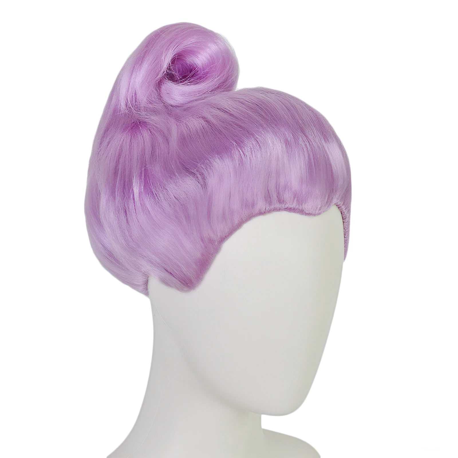 

Purple Godmother Wig Synthetic Fiber, Fluffy Curls, Mother, for Halloween Cosplay & Party Dress Up