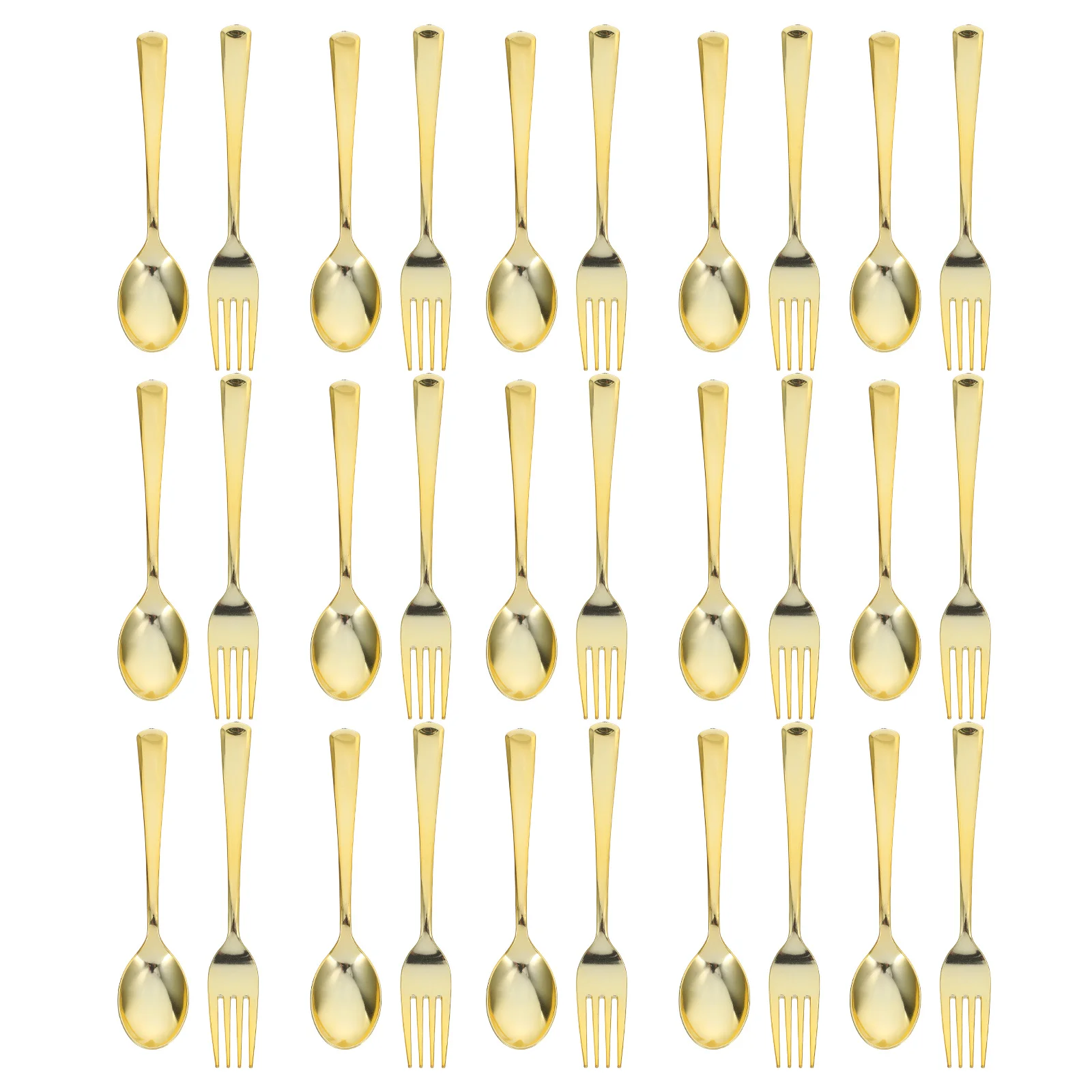 

120Pcs Gold Disposable Silverware Set Elegant Party Cutlery Forks Spoons Serving Utensils for Birthdays Weddings
