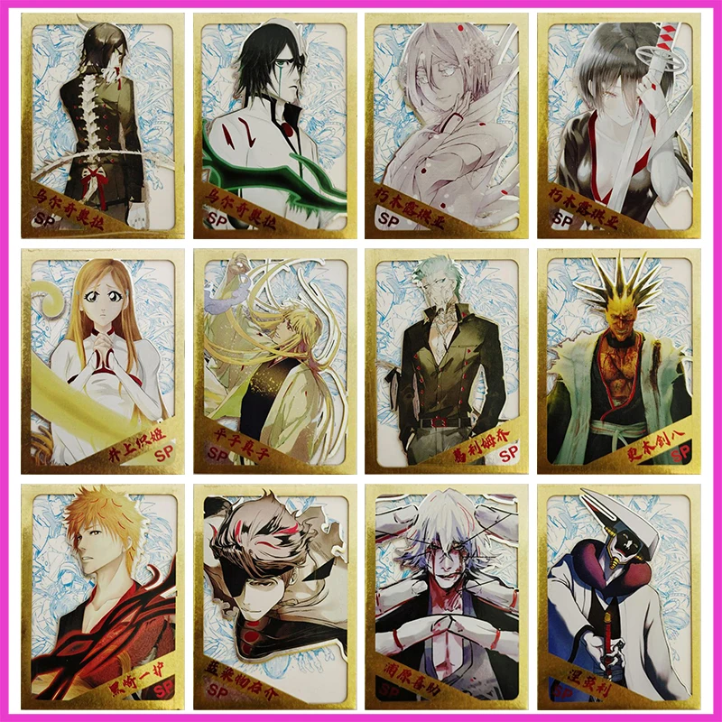 Anime BLEACH Rare SP Reflections Flash Cards Ulquiorra cifer Kuchiki Rukia Toys for boys Collectible Cards Birthday Gifts