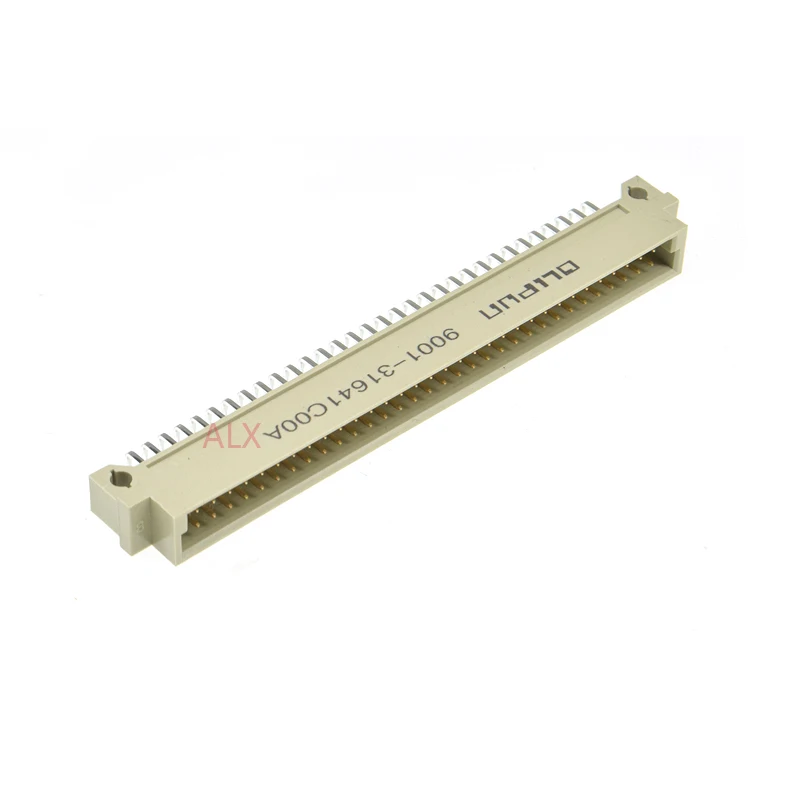 1/2/5pcs din 41612 Connector 2 Rows Plug Header Male Female Through Hole 2X32 64 Pin Pitch 2.54 mm 9001 31641 32641 33641 34641