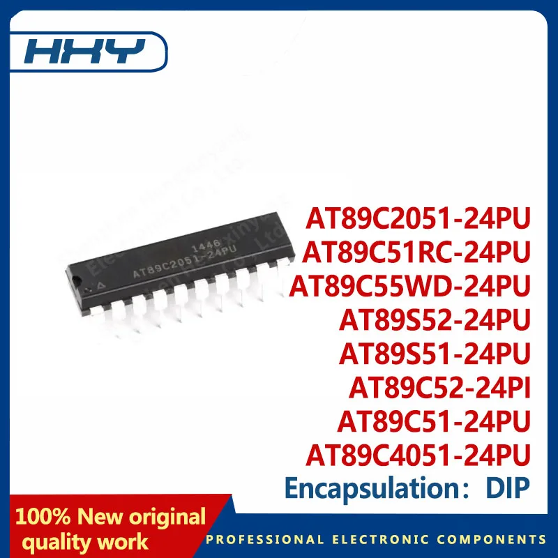 1PCS DIP package AT89C55WD-24PU AT89C51RC-24PU AT89C2051-24PU AT89C4051-24PU AT89S52-24PU AT89S51-24PU AT89C51-24PUAT89C52-24PI